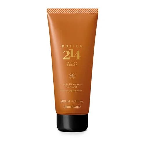 Loção Hidratante Corporal Botica 214 Sevilla Dorada, 200ml