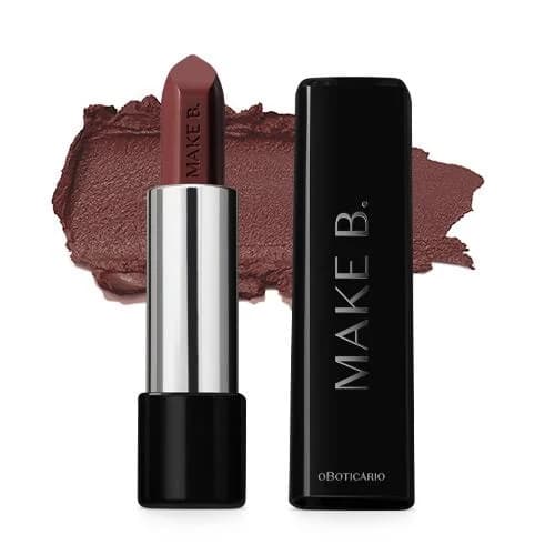Batom Cremoso com Ácido Poliglutâmico Make B, Revolution Brown, 3,6g